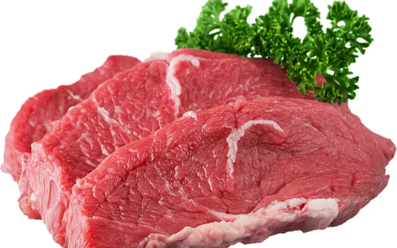 pedaço cru de coxão mole