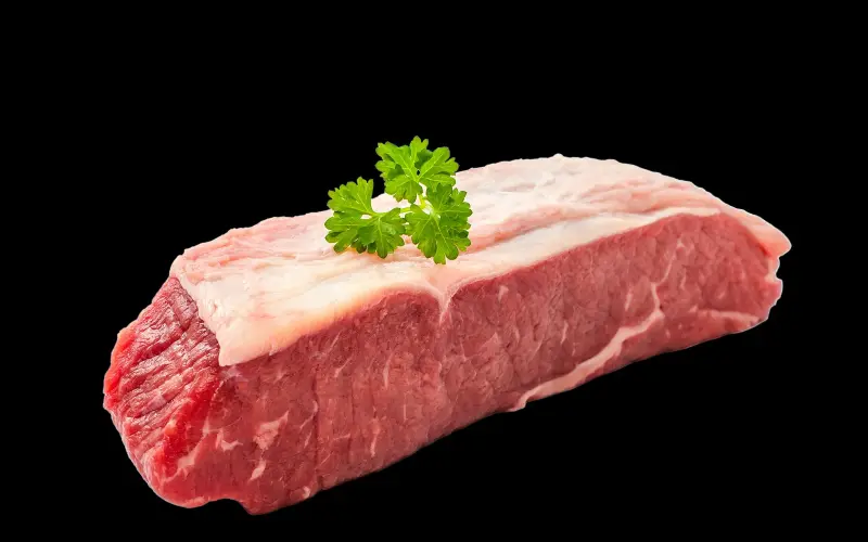 Provavelmente maminha bovina crua